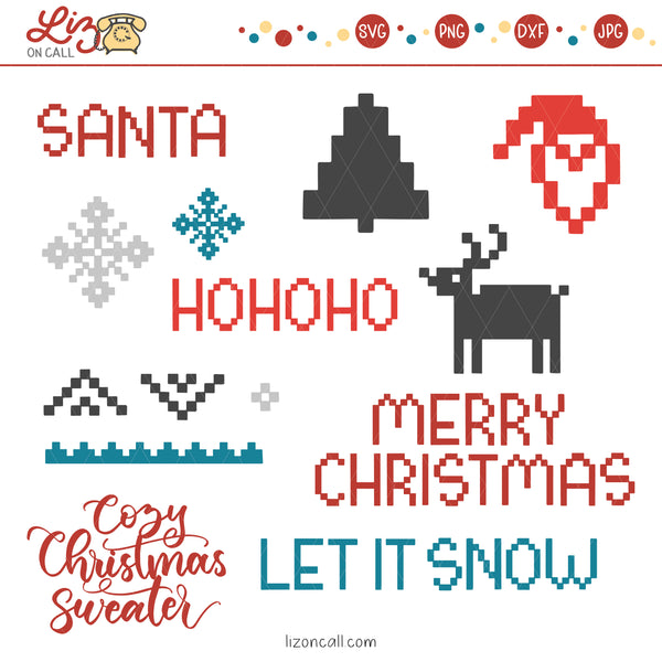 Christmas Sweater Cut Files