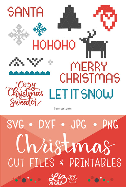 Christmas Sweater Cut Files