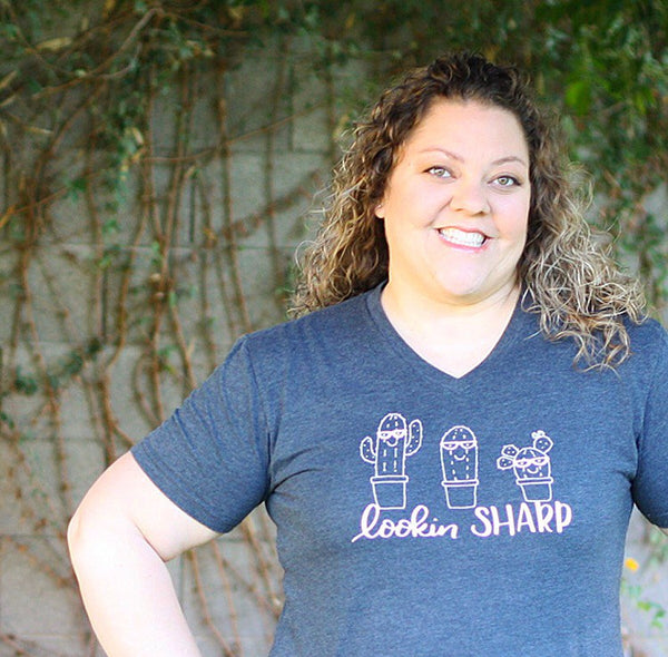 Get our favorite art print on a super soft, v-neck t-shirt.