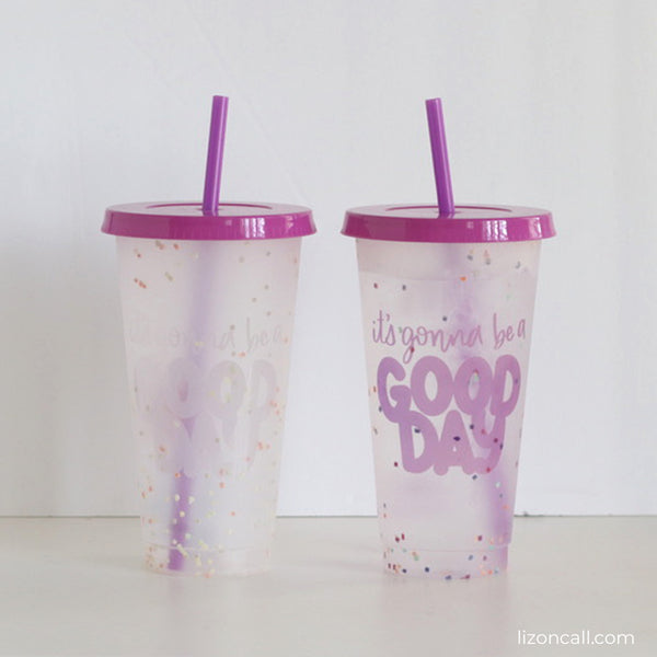 Good Day Reusable Color Changing Cold Cup