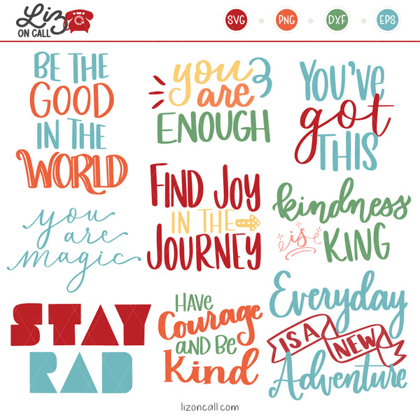 Inspirational Word Art SVG Files