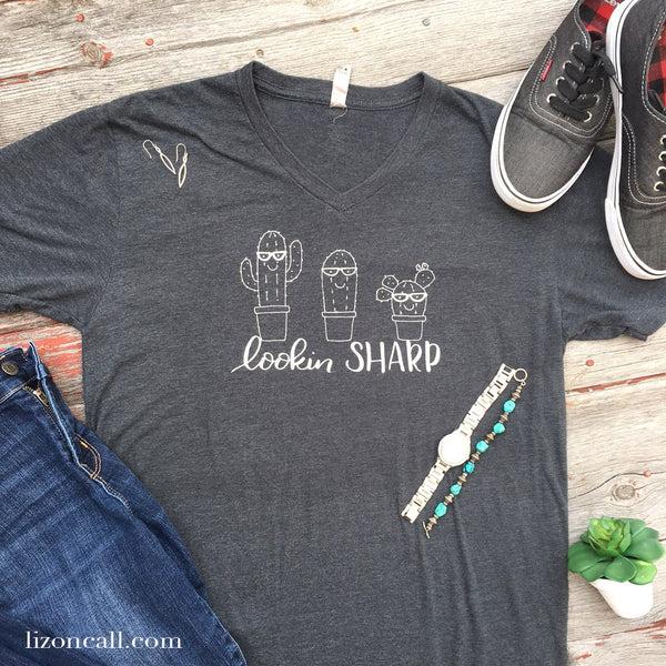 Get our favorite art print on a super soft, v-neck t-shirt.