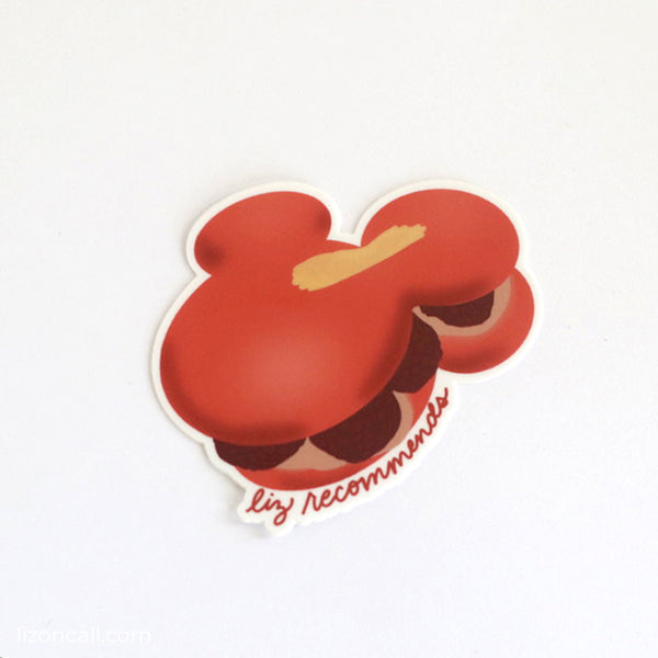Raspberry Macaron Sticker