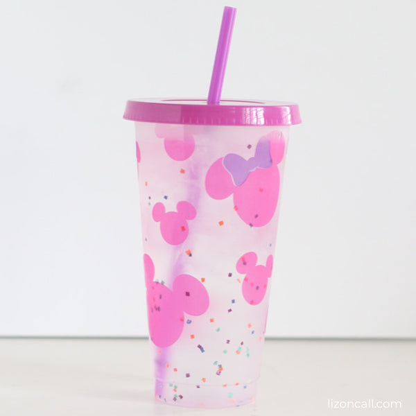 Mouse Heads Reusable Color Changing Cold Cup