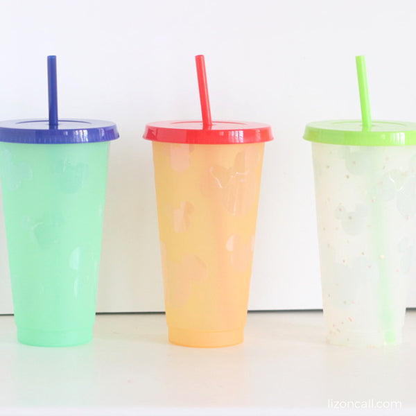Mouse Heads Reusable Color Changing Cold Cup