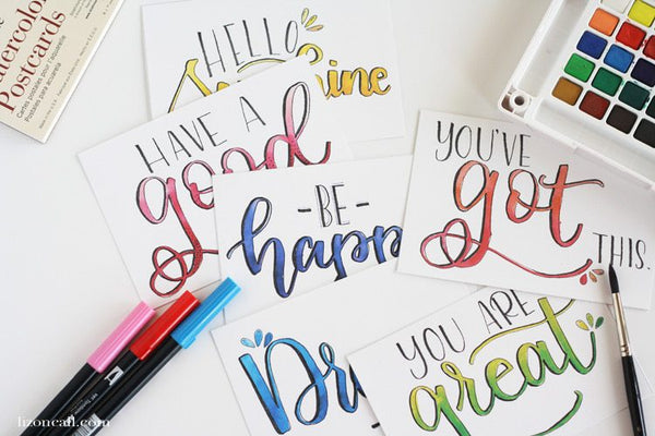 We all have days that are tough, where we could use a little cheering up.  Download these Free Printable Watercolor Postcards to help brighten your day or to send to a friend who might need their day brightened too.