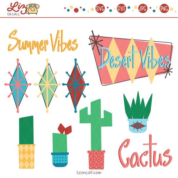 Retro Desert SVG Files
