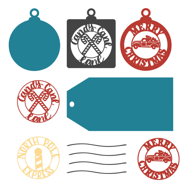 Christmas gift tag svg cut files available at lizoncall.com