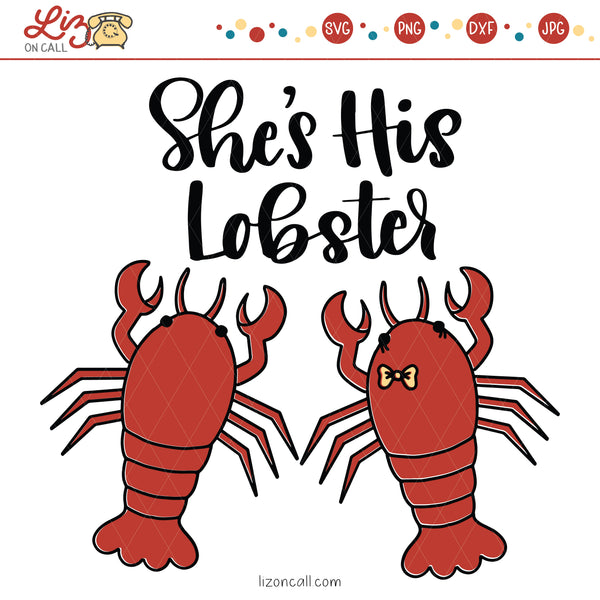 Lobster Valentine's Day SVG Files