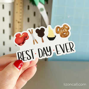Best Day Ever Disney Snacks Sticker