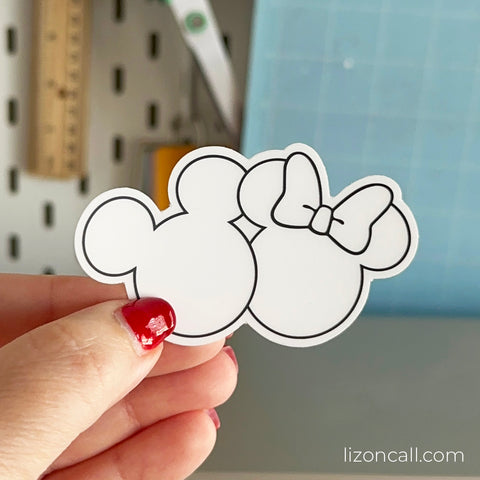 Mouse Silhouettes Sticker