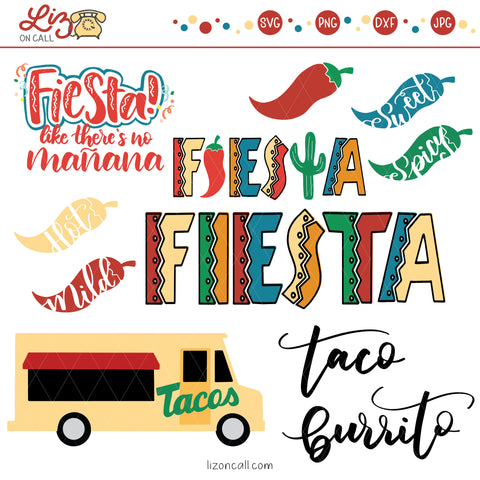 Fiesta SVG Cut Files