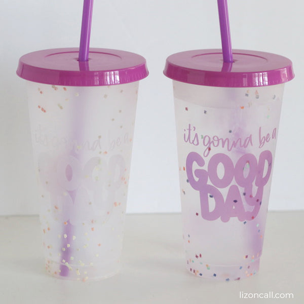 Good Day Reusable Color Changing Cold Cup