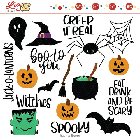 Halloween Doodles SVG Files