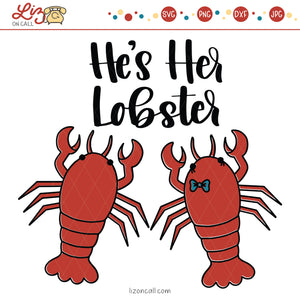 Lobster Valentine's Day SVG Files