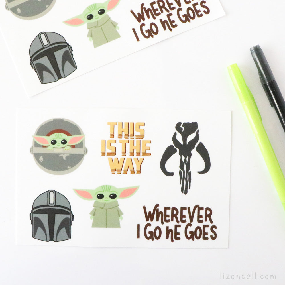 Mandalorian Stickers