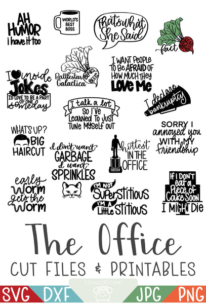 The Office Quotes SVG Files