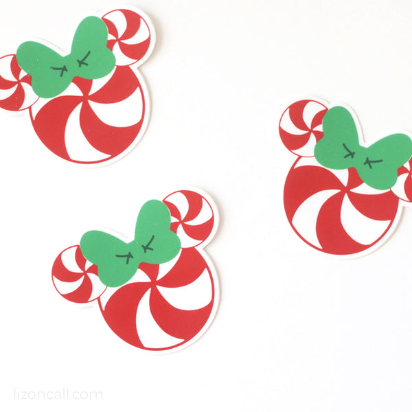 Peppermint Minnie Sticker