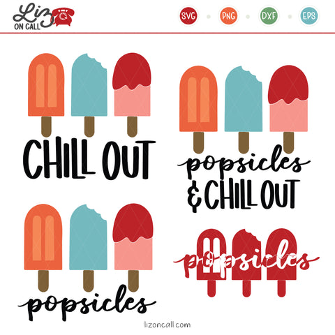 Popsicles and Chill SVG Cut Files