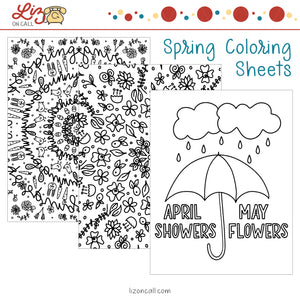 Spring Coloring Sheets