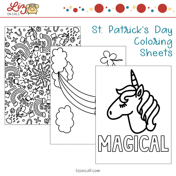 St. Patrick's Day Coloring Sheets