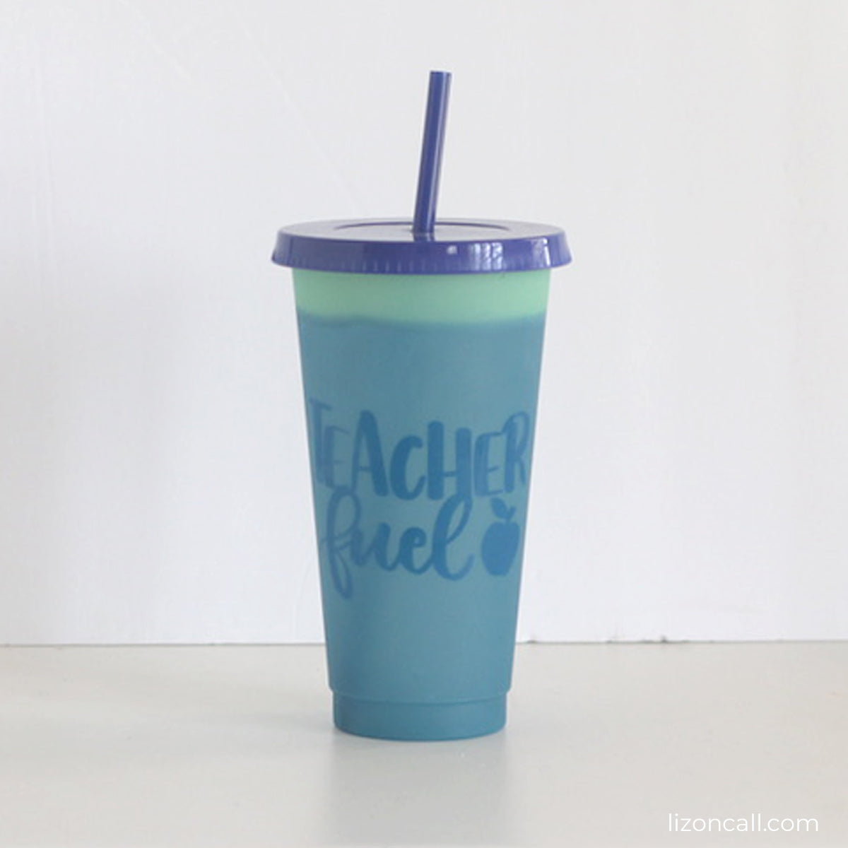 Teacher Fuel Reusable Color Changing Cold Cup